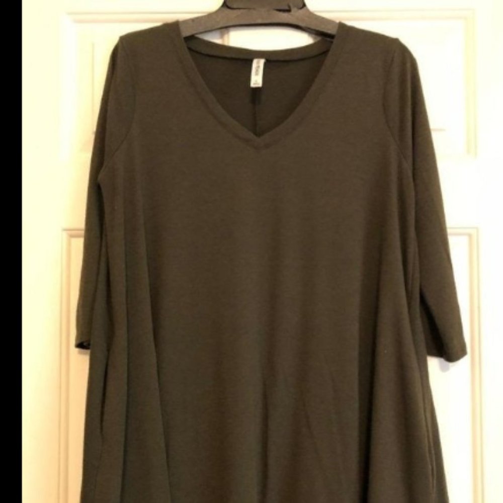 Womens Large Olive Green Tunic